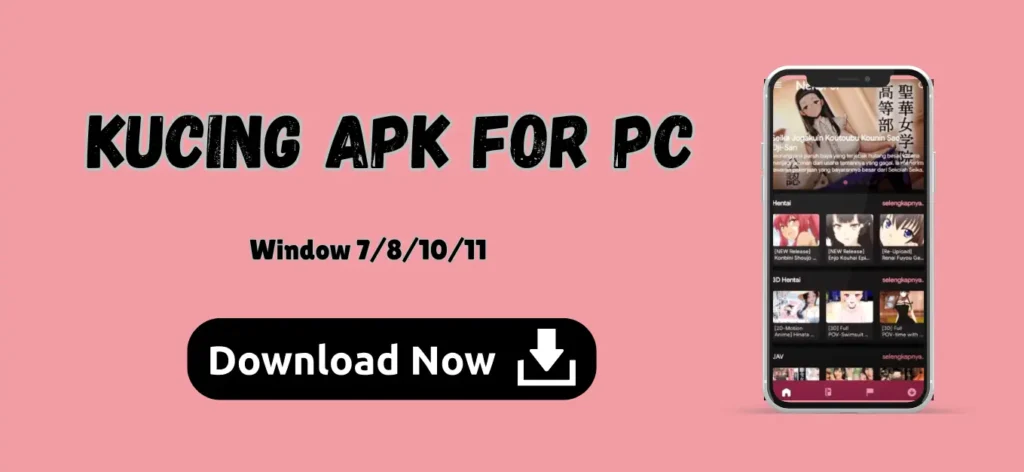 Kucing Apk For PC 1 Kucing APK for PC download and installation screen